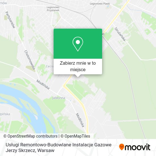 Mapa Usługi Remontowo-Budowlane Instalacje Gazowe Jerzy Skrzecz