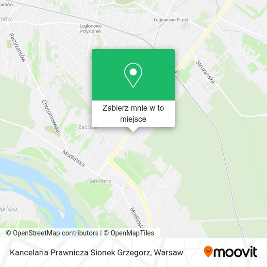 Mapa Kancelaria Prawnicza Sionek Grzegorz