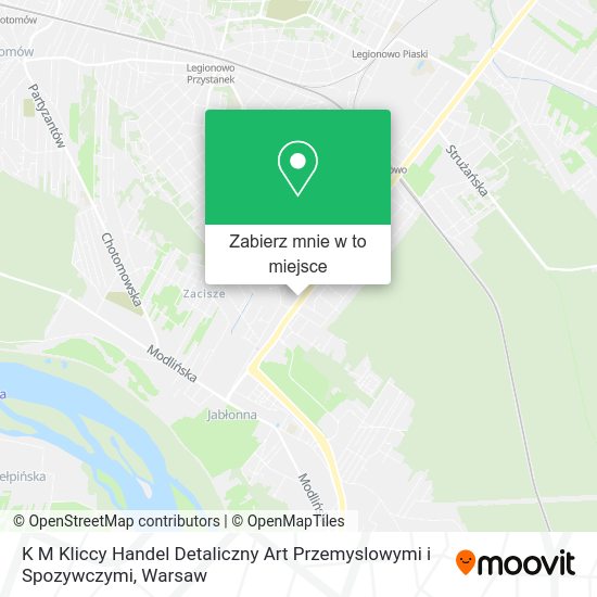 Mapa K M Kliccy Handel Detaliczny Art Przemyslowymi i Spozywczymi