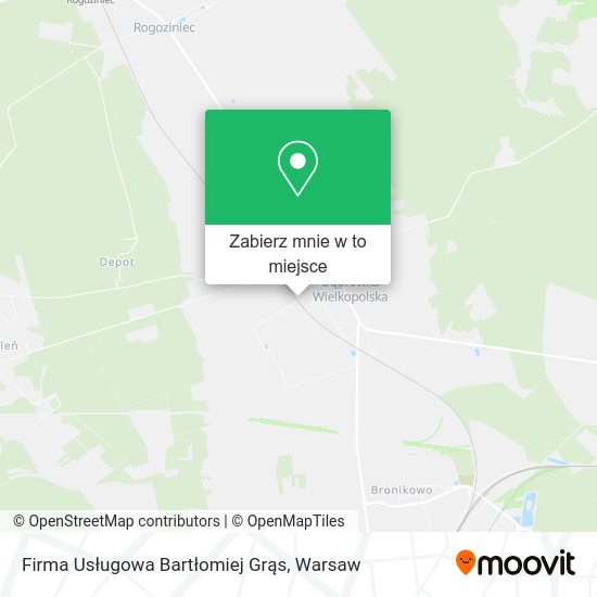 Mapa Firma Usługowa Bartłomiej Grąs