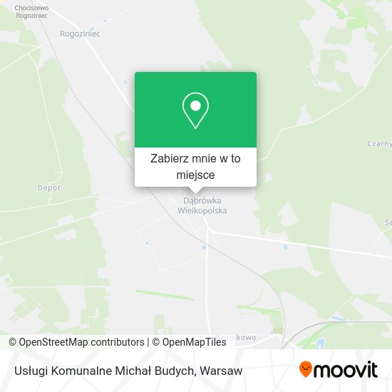 Mapa Usługi Komunalne Michał Budych