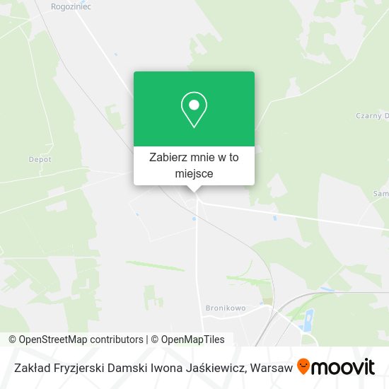 Mapa Zakład Fryzjerski Damski Iwona Jaśkiewicz