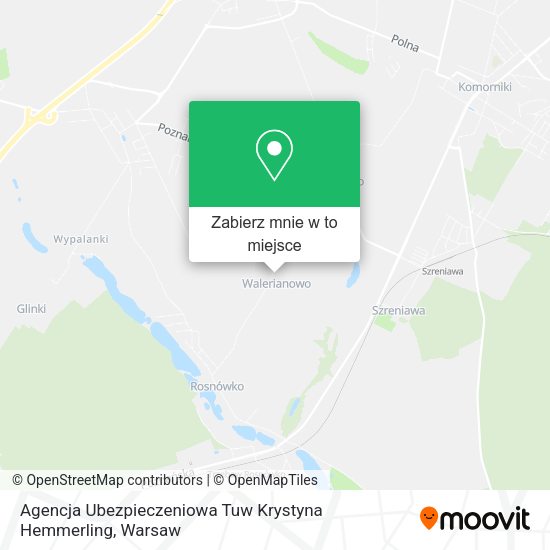 Mapa Agencja Ubezpieczeniowa Tuw Krystyna Hemmerling