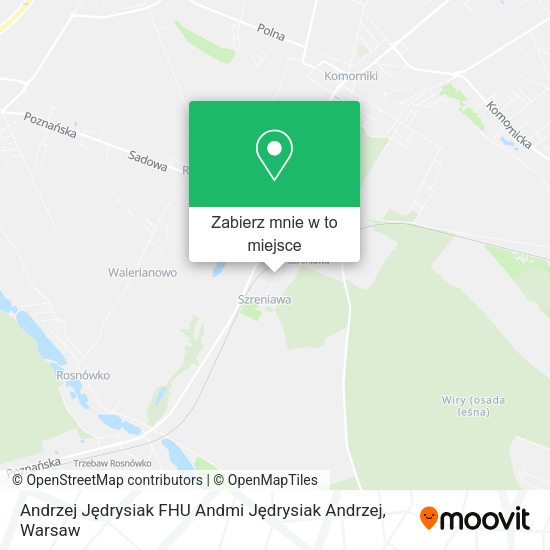 Mapa Andrzej Jędrysiak FHU Andmi Jędrysiak Andrzej