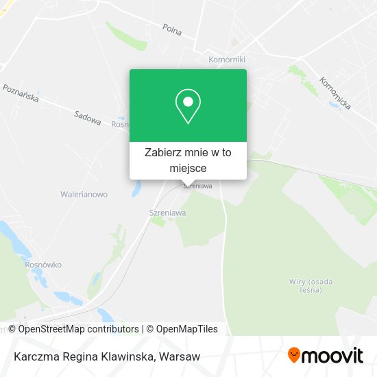 Mapa Karczma Regina Klawinska