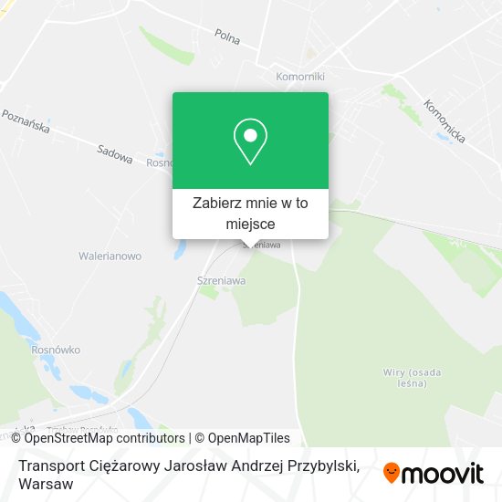 Mapa Transport Ciężarowy Jarosław Andrzej Przybylski