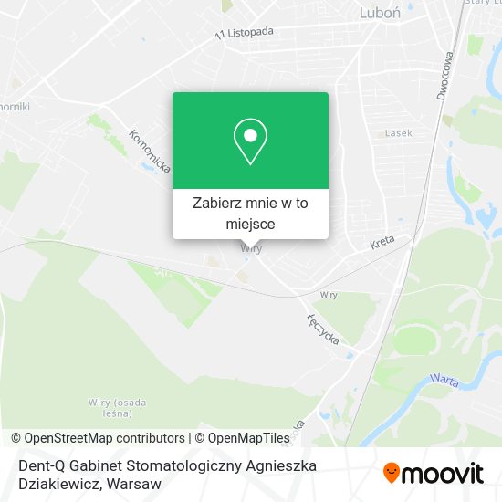 Mapa Dent-Q Gabinet Stomatologiczny Agnieszka Dziakiewicz