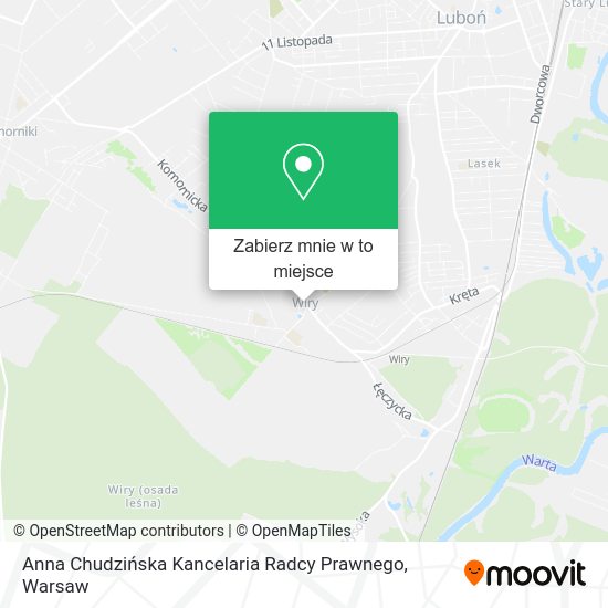 Mapa Anna Chudzińska Kancelaria Radcy Prawnego