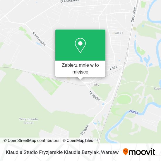 Mapa Klaudia Studio Fryzjerskie Klaudia Bazylak