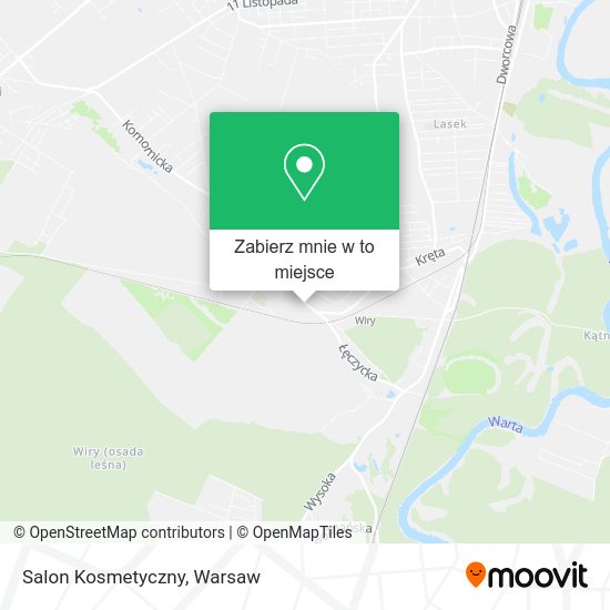 Mapa Salon Kosmetyczny