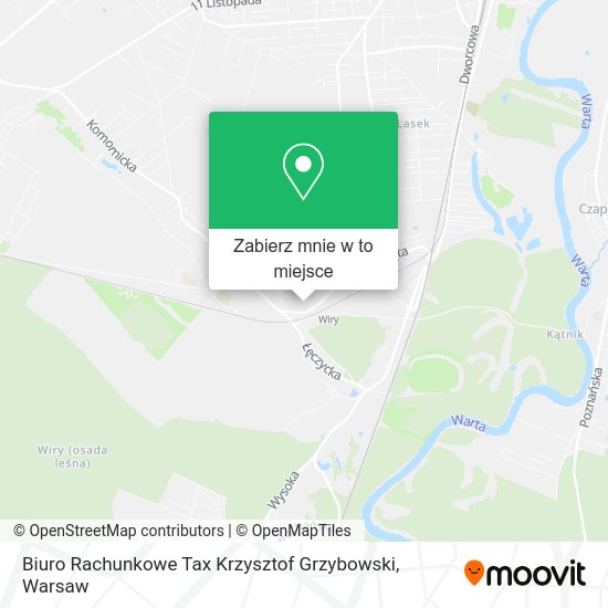 Mapa Biuro Rachunkowe Tax Krzysztof Grzybowski