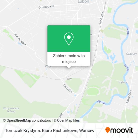 Mapa Tomczak Krystyna. Biuro Rachunkowe