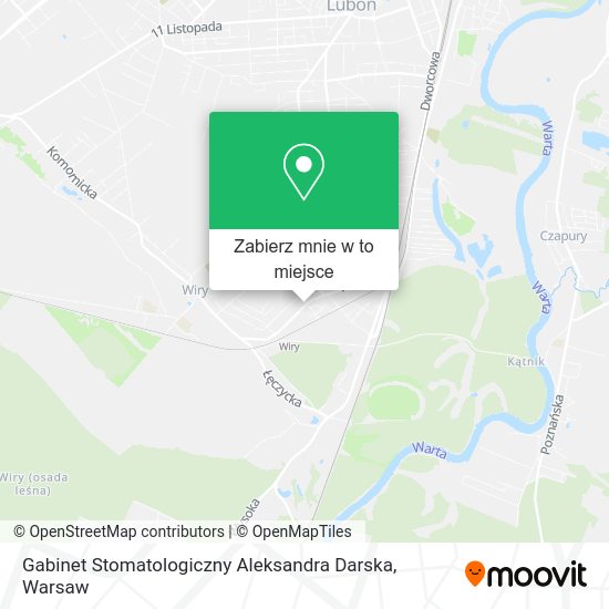 Mapa Gabinet Stomatologiczny Aleksandra Darska