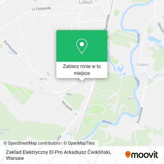 Mapa Zakład Elektryczny El-Pro Arkadiusz Ćwikliński