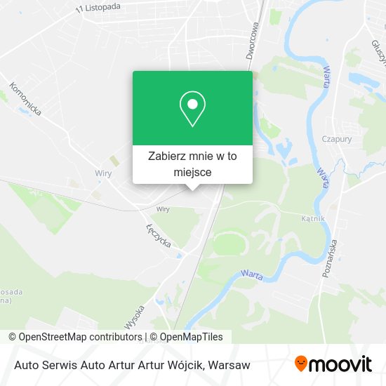 Mapa Auto Serwis Auto Artur Artur Wójcik