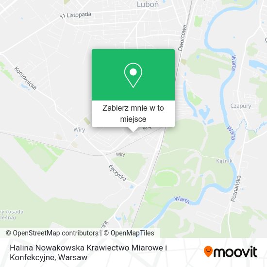 Mapa Halina Nowakowska Krawiectwo Miarowe i Konfekcyjne