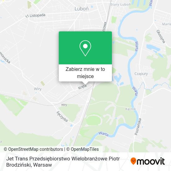 Mapa Jet Trans Przedsiębiorstwo Wielobranżowe Piotr Brodziński