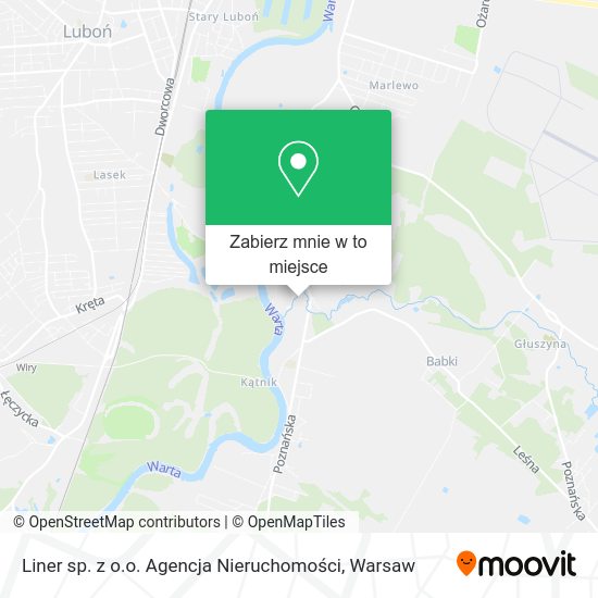 Mapa Liner sp. z o.o. Agencja Nieruchomości