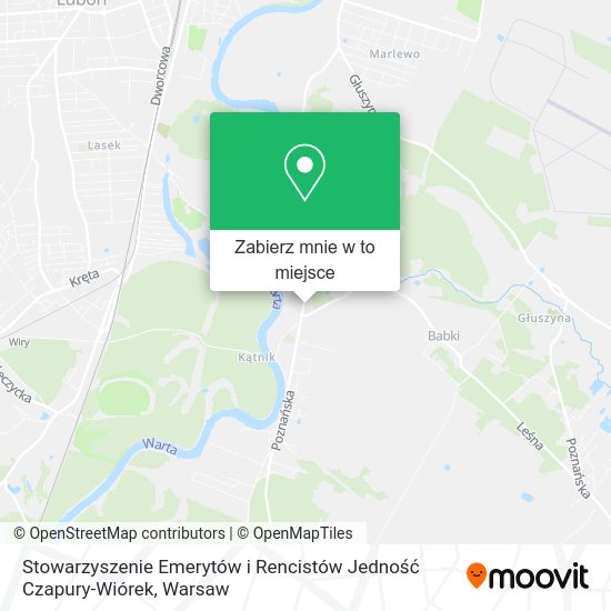 Mapa Stowarzyszenie Emerytów i Rencistów Jedność Czapury-Wiórek