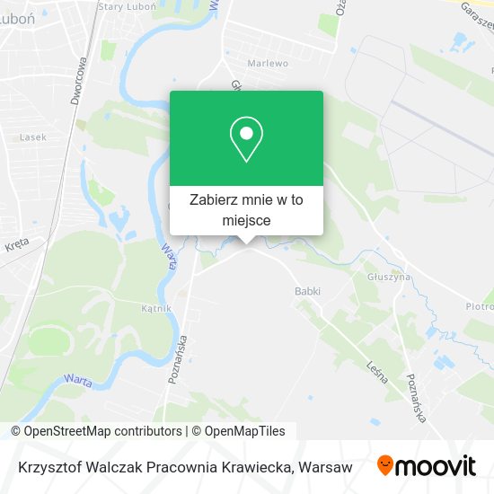 Mapa Krzysztof Walczak Pracownia Krawiecka