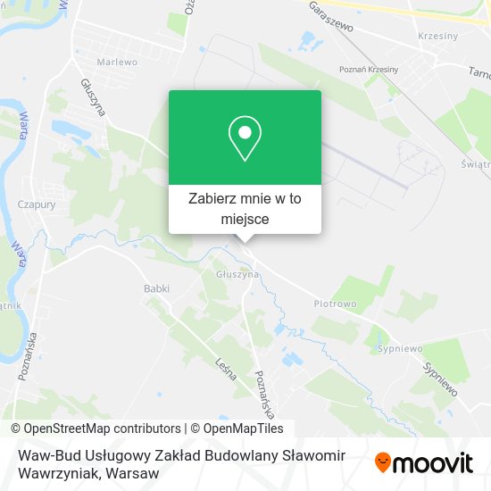 Mapa Waw-Bud Usługowy Zakład Budowlany Sławomir Wawrzyniak