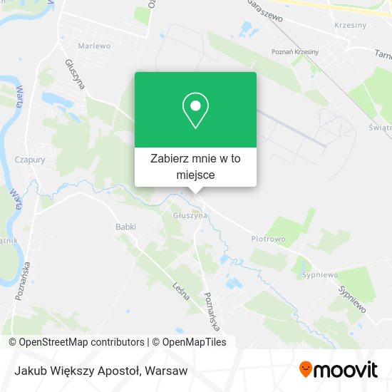 Mapa Jakub Większy Apostoł