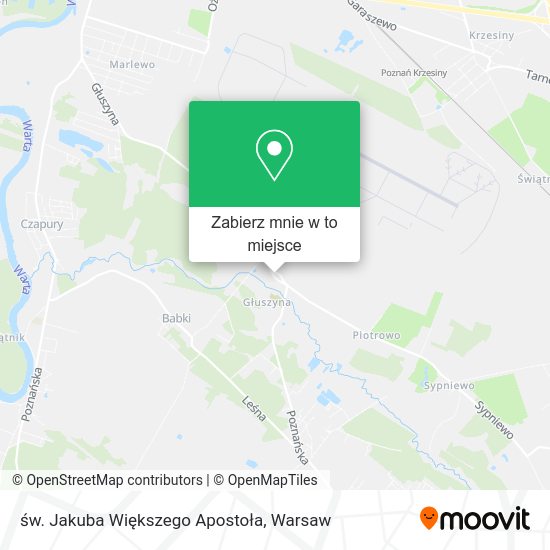 Mapa św. Jakuba Większego Apostoła