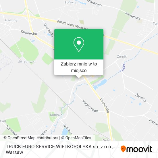 Mapa TRUCK EURO SERVICE WIELKOPOLSKA sp. z o.o.