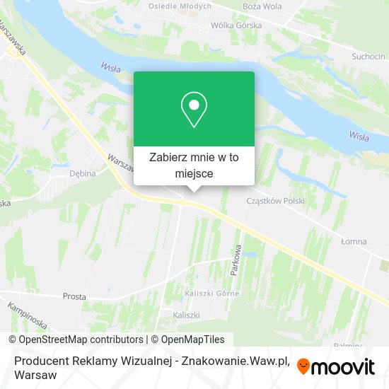 Mapa Producent Reklamy Wizualnej - Znakowanie.Waw.pl