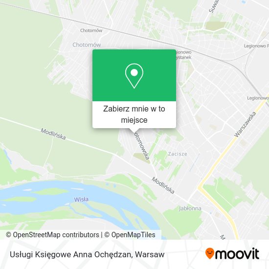 Mapa Usługi Księgowe Anna Ochędzan