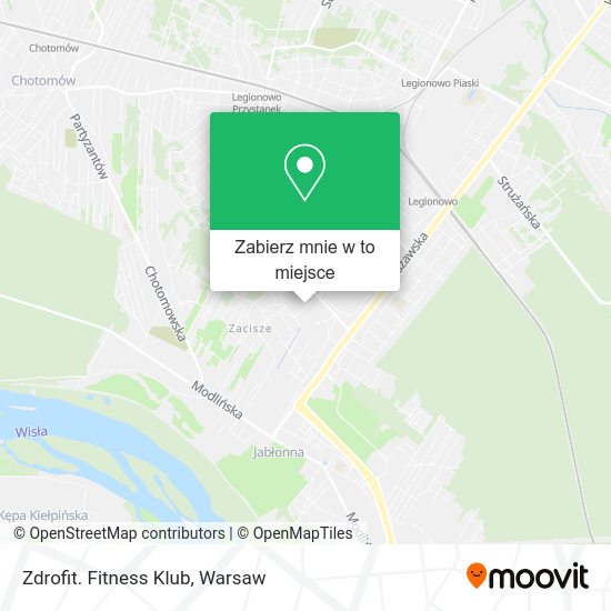 Mapa Zdrofit. Fitness Klub