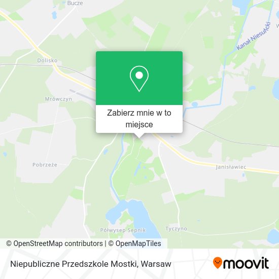 Mapa Niepubliczne Przedszkole Mostki