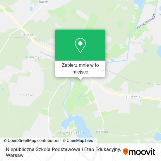 Mapa Niepubliczna Szkoła Podstawowa i Etap Edukacyjny