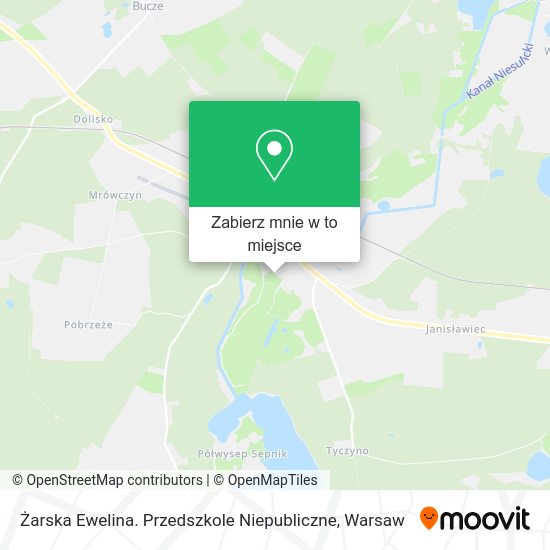 Mapa Żarska Ewelina. Przedszkole Niepubliczne