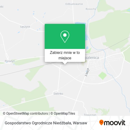 Mapa Gospodarstwo Ogrodnicze Niedźbała