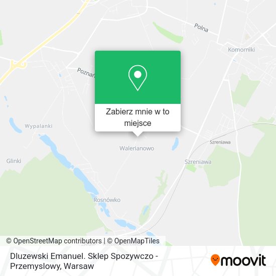 Mapa Dluzewski Emanuel. Sklep Spozywczo - Przemyslowy