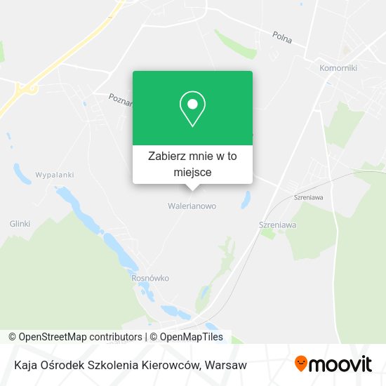 Mapa Kaja Ośrodek Szkolenia Kierowców