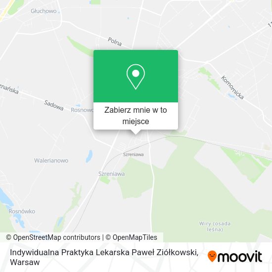 Mapa Indywidualna Praktyka Lekarska Paweł Ziółkowski