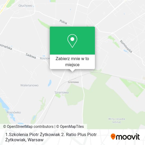 Mapa 1.Szkolenia Piotr Żytkowiak 2. Ratio Plus Piotr Żytkowiak