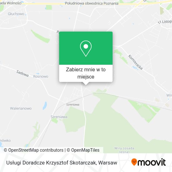 Mapa Usługi Doradcze Krzysztof Skotarczak