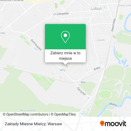 Mapa Zaklady Miesne Mielcz