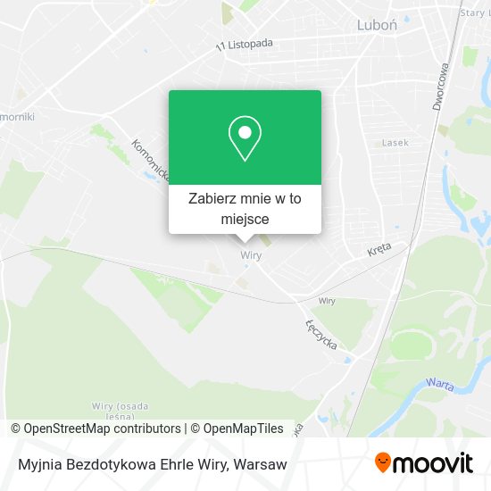 Mapa Myjnia Bezdotykowa Ehrle Wiry