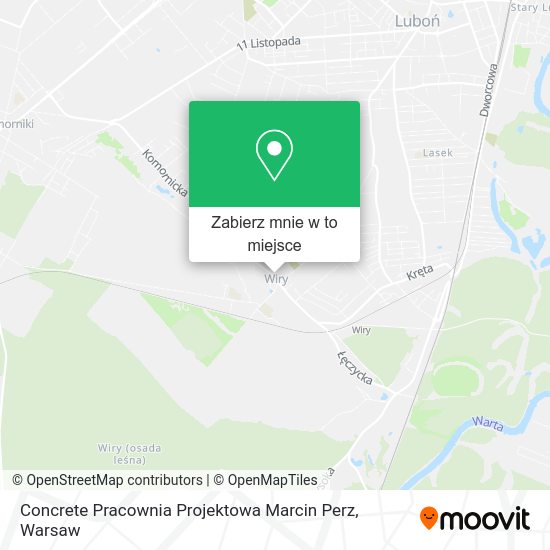 Mapa Concrete Pracownia Projektowa Marcin Perz