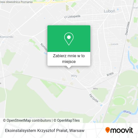 Mapa Ekoinstalsystem Krzysztof Prałat