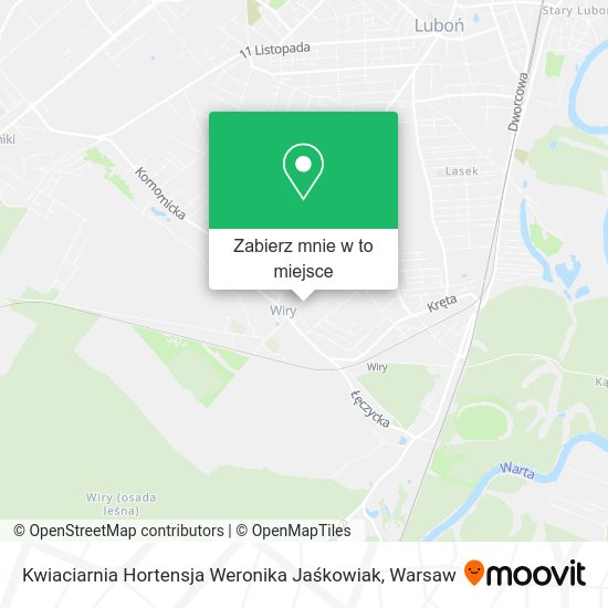 Mapa Kwiaciarnia Hortensja Weronika Jaśkowiak