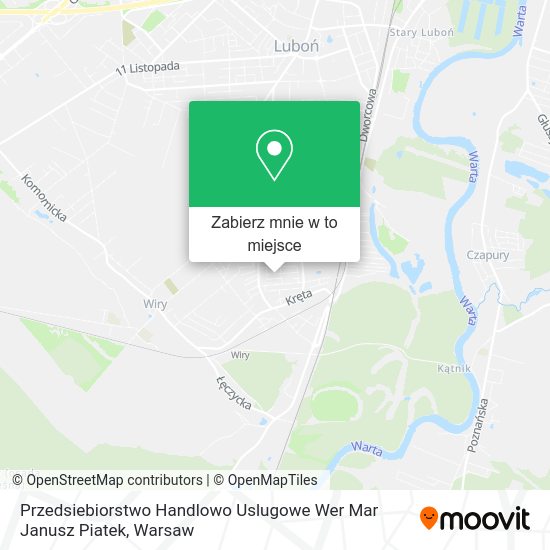 Mapa Przedsiebiorstwo Handlowo Uslugowe Wer Mar Janusz Piatek