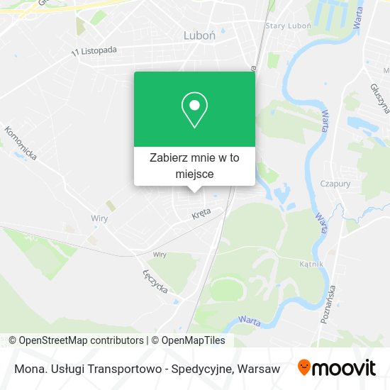 Mapa Mona. Usługi Transportowo - Spedycyjne