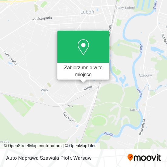 Mapa Auto Naprawa Szawala Piotr