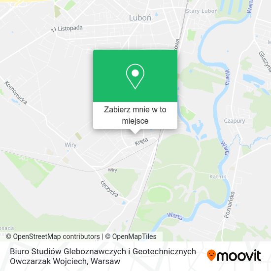 Mapa Biuro Studiów Gleboznawczych i Geotechnicznych Owczarzak Wojciech