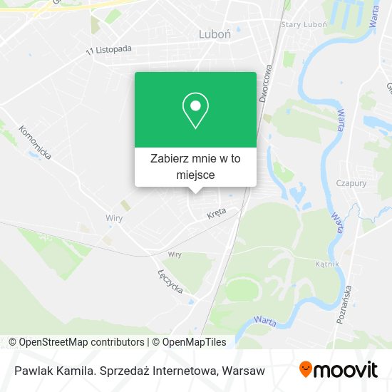 Mapa Pawlak Kamila. Sprzedaż Internetowa